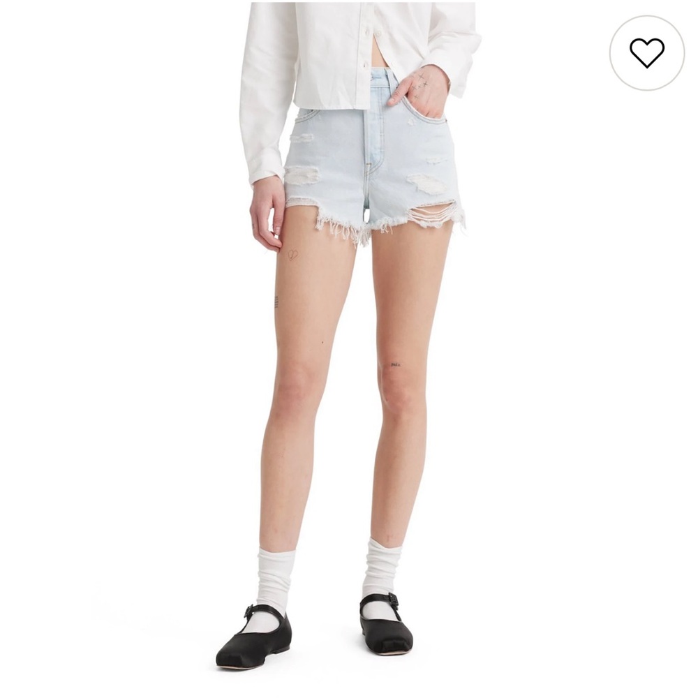 Levi's 501 Straight Light Blue Denim Jeans